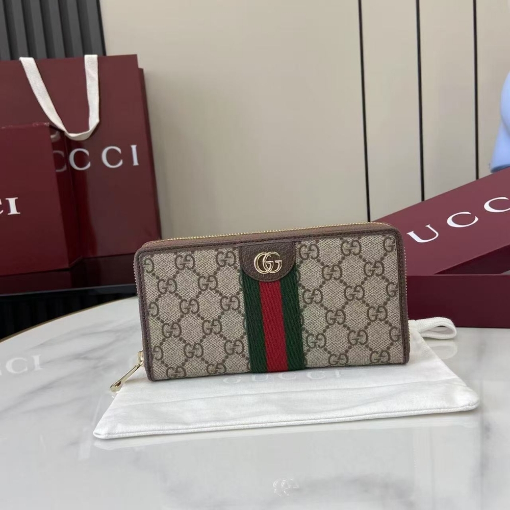 Gucci Ophidia Zip Around Wallet